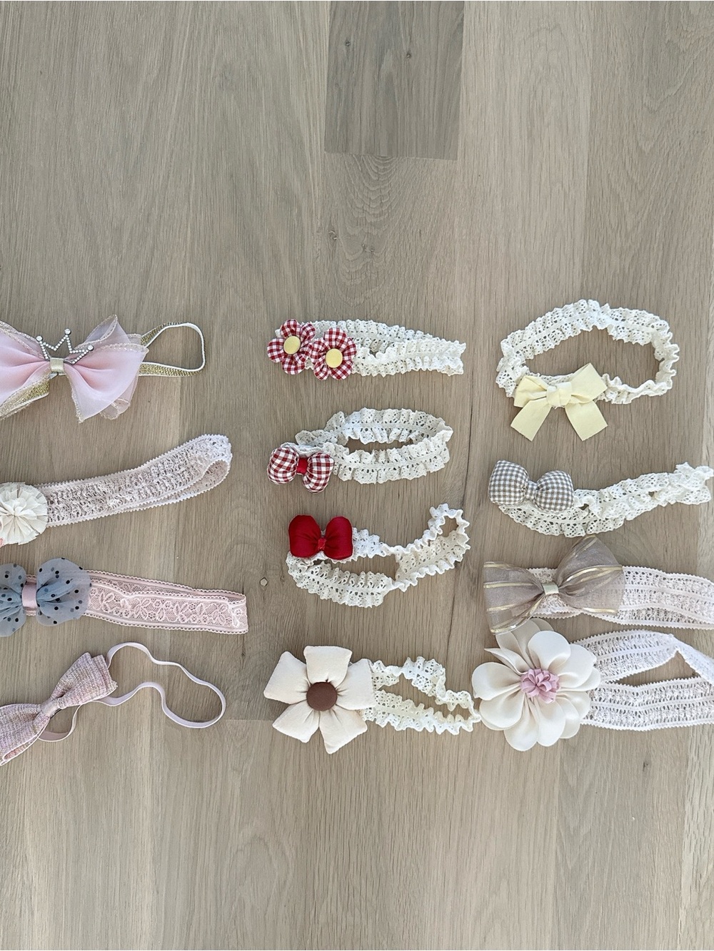 New-like Set of 12 Baby Girl Headbands & Hair Accessories
